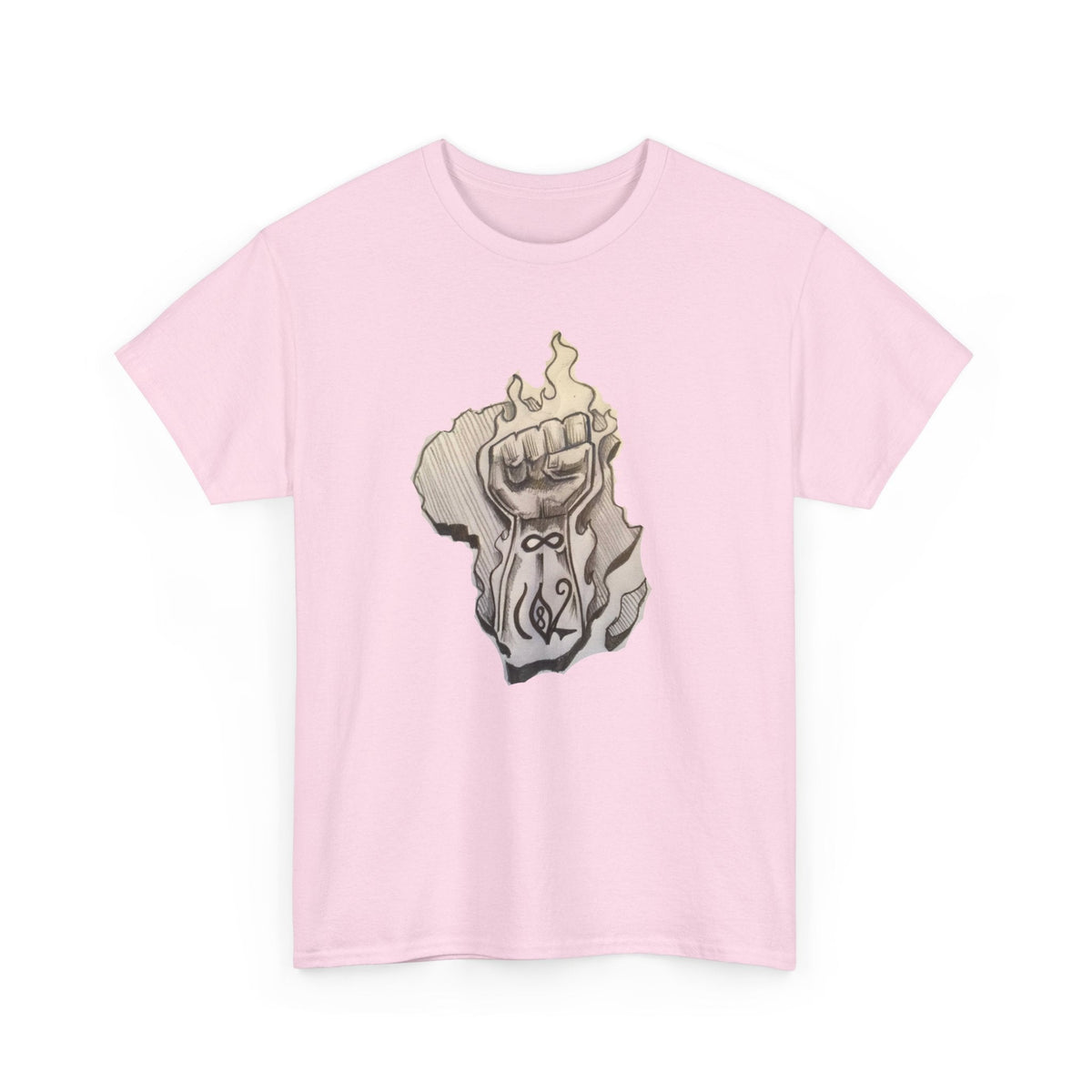 Alkebulan Rising — Fist & Flame Unisex Heavy Cotton Tee