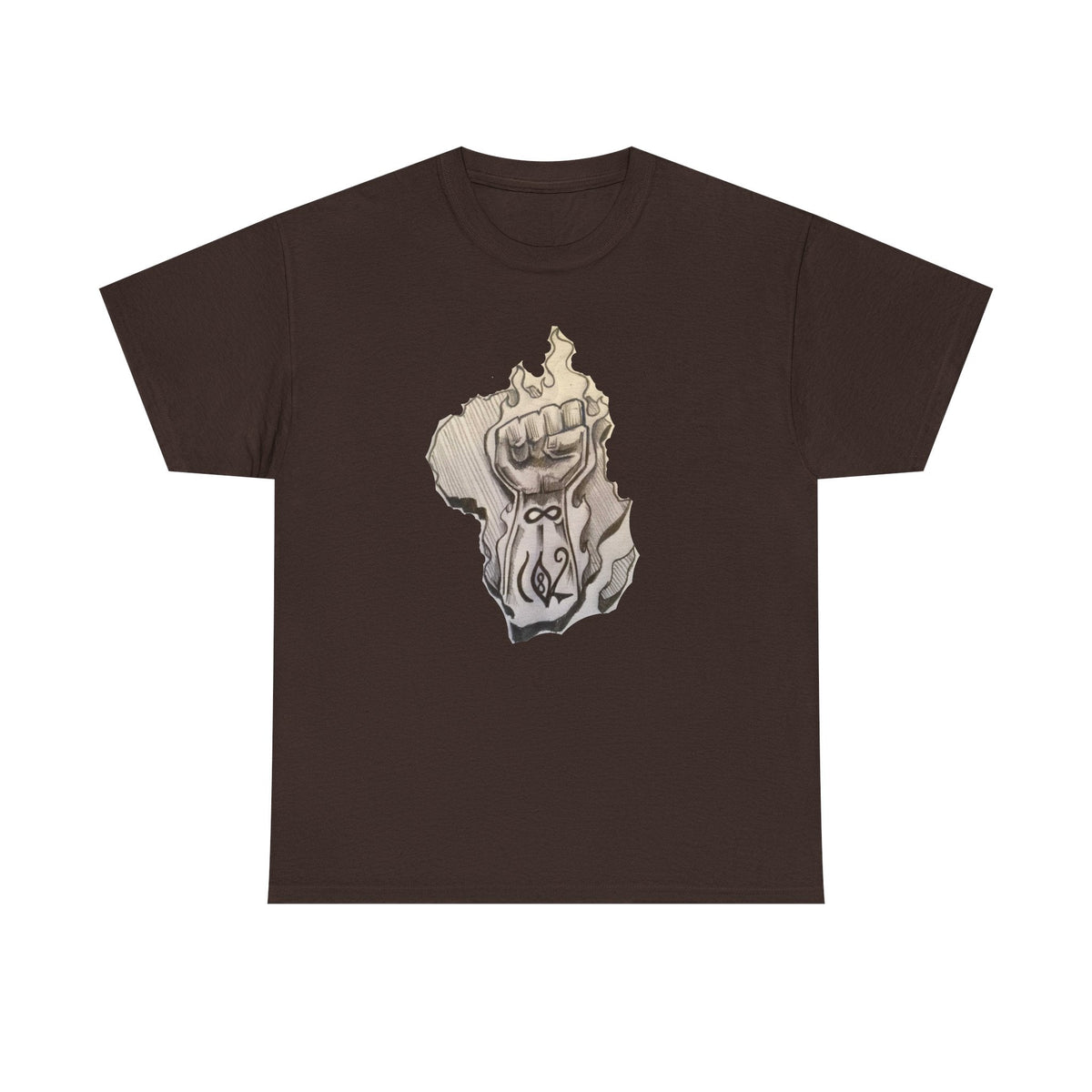 Alkebulan Rising — Fist & Flame Unisex Heavy Cotton Tee