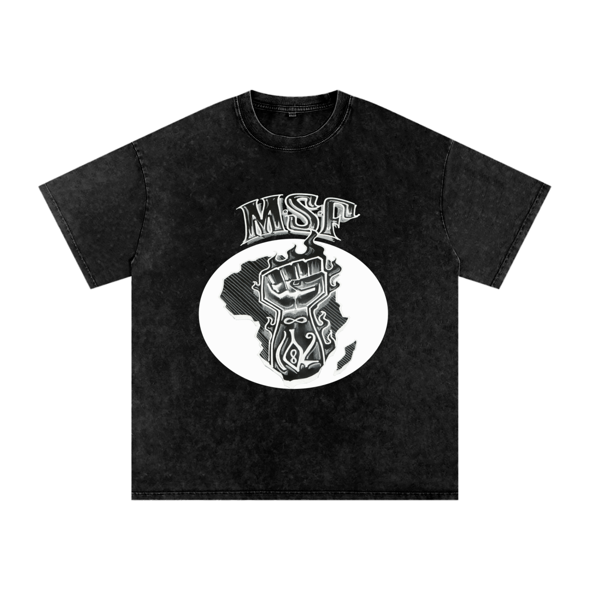 MSF Emblem Snow Wash Heavyweight Oversized Tee