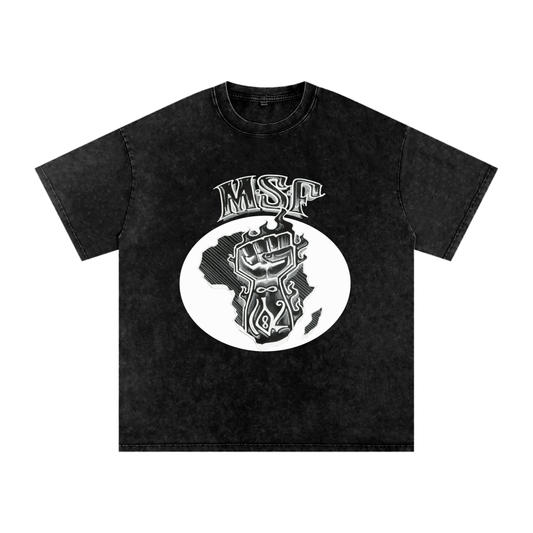 MSF Emblem Snow Wash Heavyweight Oversized Tee