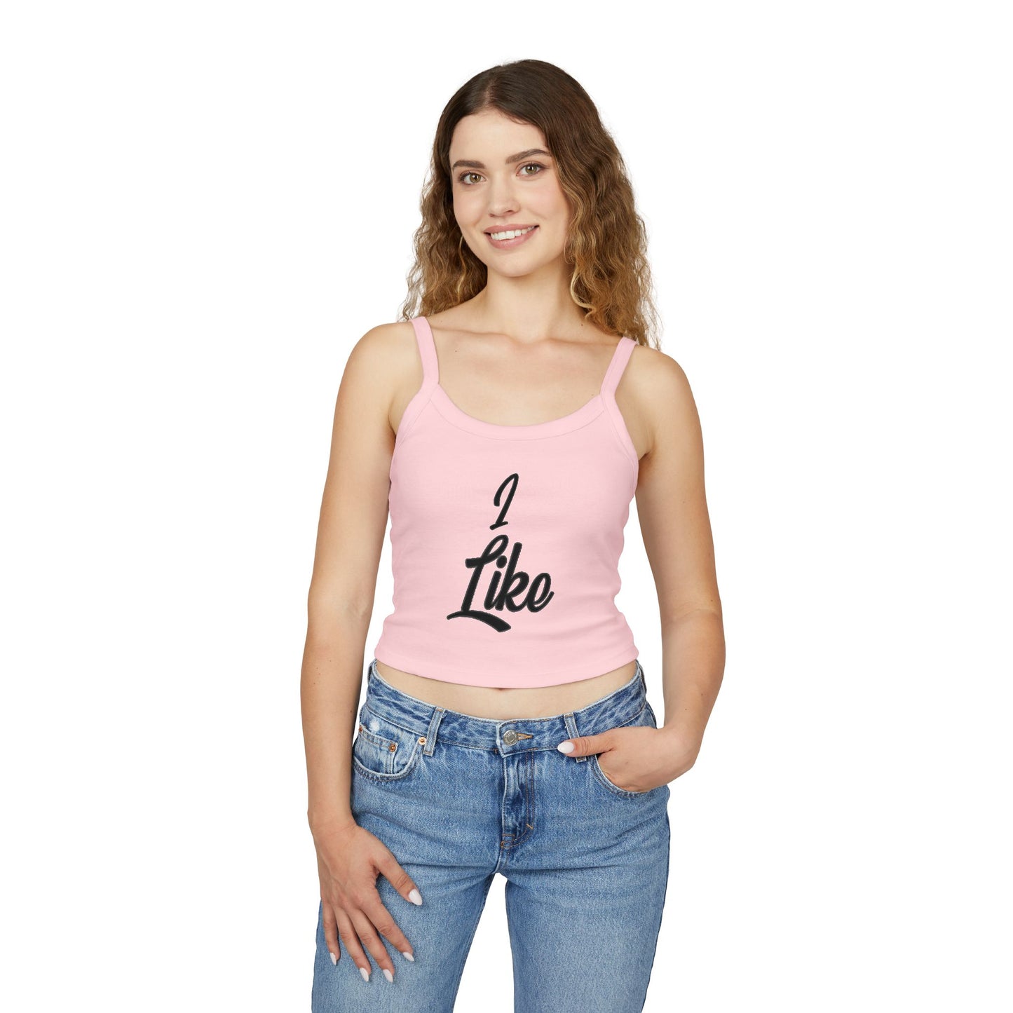 Stylish MSF Spaghetti Strap Tank Top